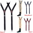 thumbnail image 4 of Navy Blue Color Y-Style Non-slip Clamp Adjustable Elastic Shirt Garters Holders Shirt Stays Non-Slip Locking Clamps Shirt Tucker for Men BLACK 1, 4 of 8