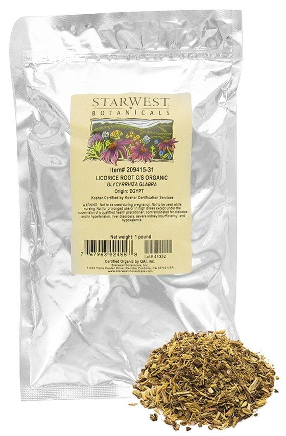 Starwest Botanicals Bulk Licorice Root C/S Organic 1 lb. Walmart