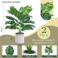 thumbnail image 2 of Scidweet 2 Packs Fake Plants, Artificial Tropical Small Faux Pot Plants Indoor Home Office Table Kitchen Bathroom Decor, 2 of 9