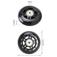thumbnail image 3 of 8 Pcs Patins à Roulettes Roue Non Clignotante Roue de Patin 70X24mm Roulement Accessoires de Patin Antidérapants, 8 x Roues de Patins en Ligne, Noir, 3 of 6