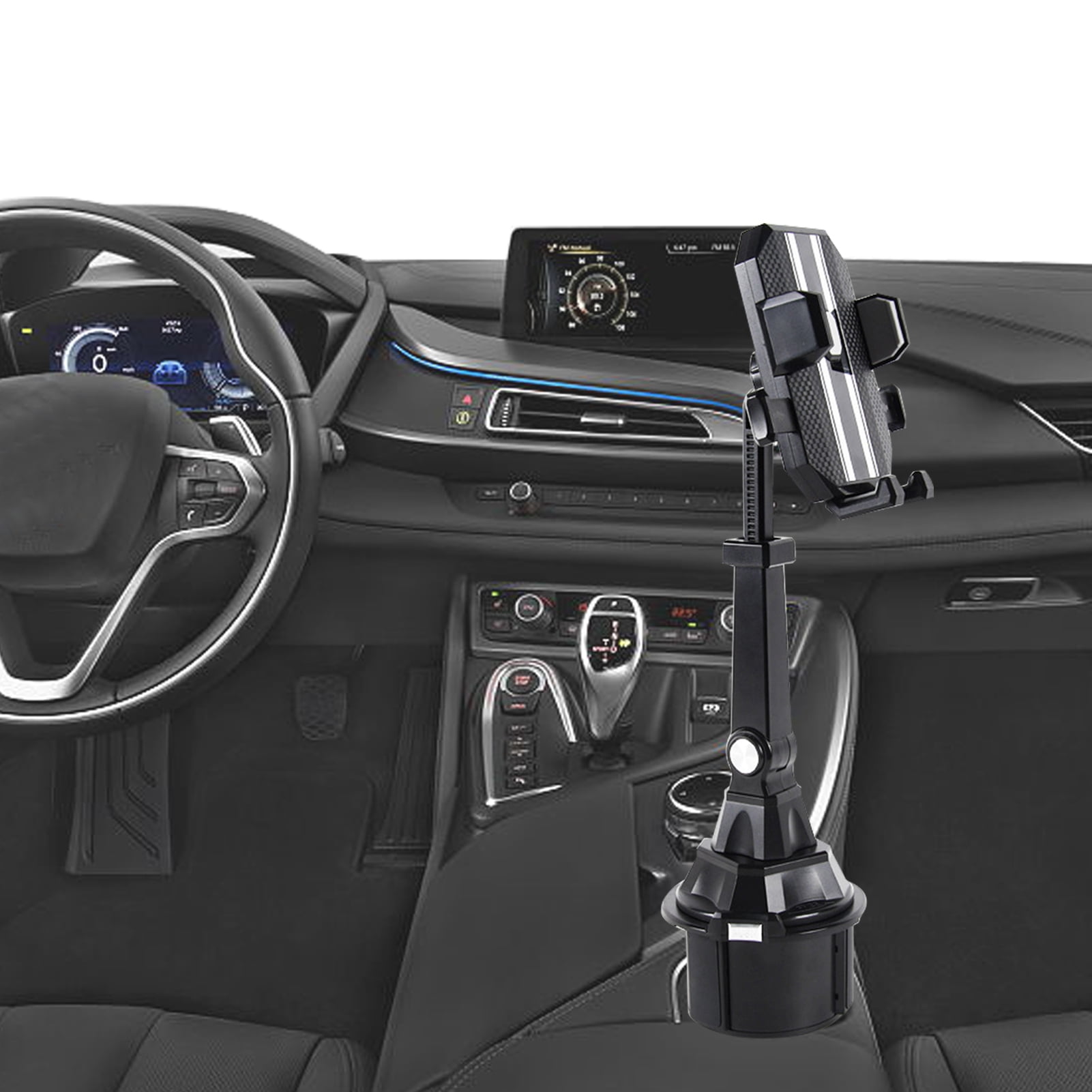 Cup Car Phone Holder Cup Holder Phone Mount for Car 360° Rotation Adjustable Gooseneck Cup