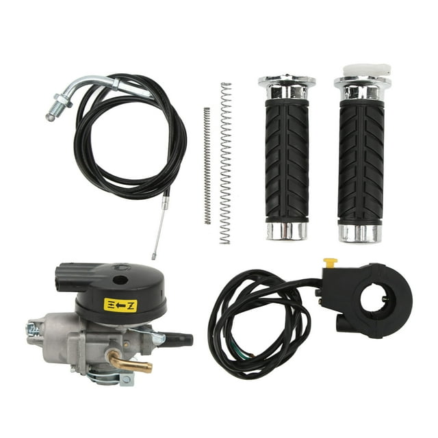 Kit de freno de acelerador con mango, kit de acelerador izquierdo y derecho para bicicleta eléctrica de motocicleta de 49-80CC Jadeshay A