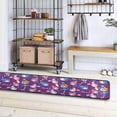 thumbnail image 4 of SKYSONIC 2X6 Feet Christmas Snowmen Cartoon Runner Rug with Rubber Backing, Candy Purple Xmas Non Slip Entryway Rug Runner Washable Soft Area Rug Carpet for Hallway Bedroom Kitchen Decor, 4 of 6