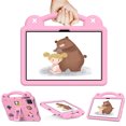 thumbnail image 2 of Dteck for Onn 10.1 inch Tablet Case (2024 Model) 100135925, with 14 Dolls DIY Figures Handle Stand, Kids EVA Shockproof Cover for Walmart Onn 10.1" Tablet 2024,Pink, 2 of 9