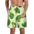 thumbnail image 1 of Balery Broccoli 3 Traje de Baño Estilo Hawaiano para Hombre, Shorts de Secado Rápido con Bolsillos-XX-Large, 1 of 6