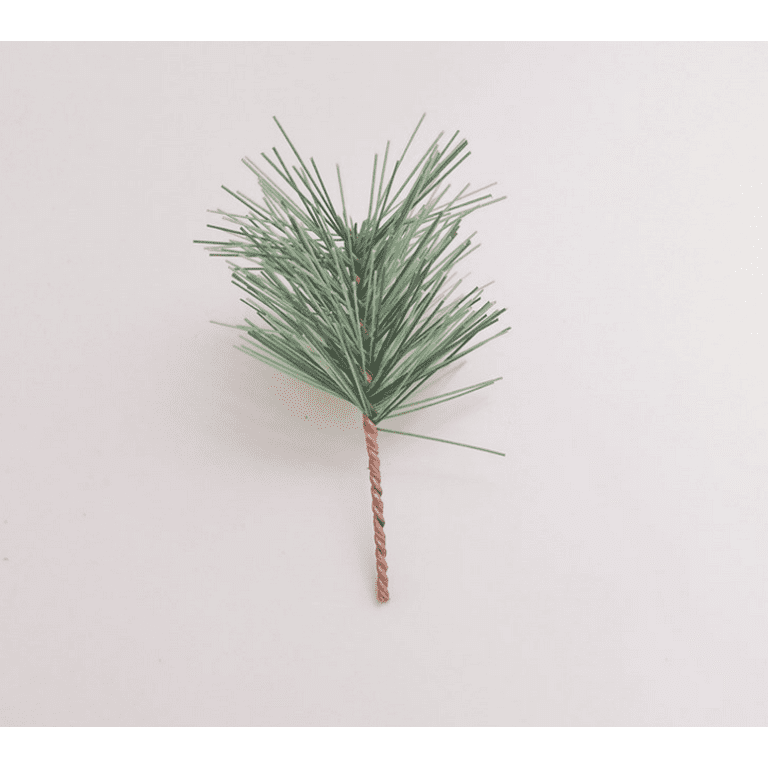 Heldig Artificial Green Pine Needles Branches Small Pine Twigs Stems Picks  for Christmas Flower Arrangements Wreaths and Holiday Decorations, 10  BranchB 