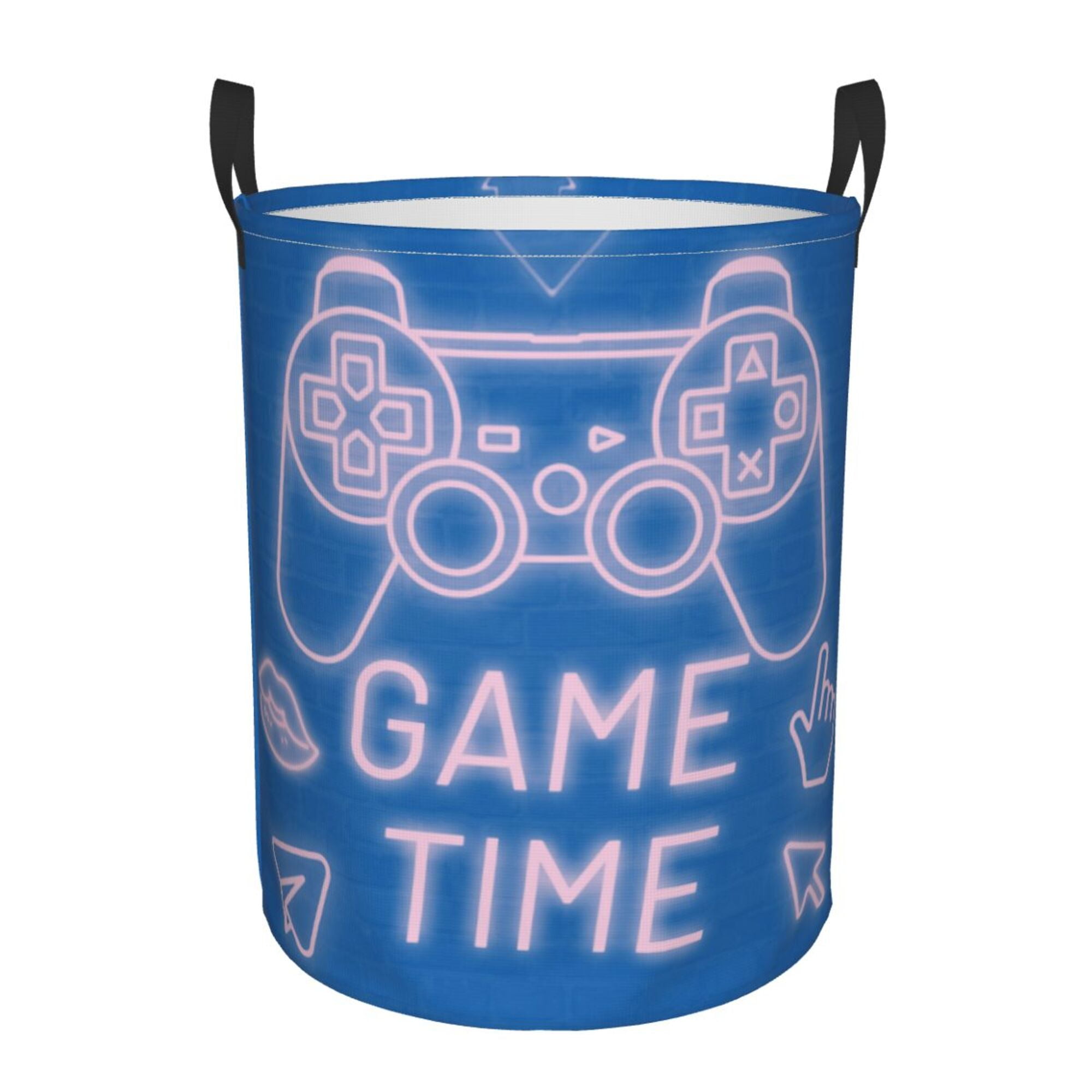TEQUAN Waterproof Laundry Hampers, Game Controller Gamer Time Pattern