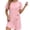 Pink, variant on LIaqionyy Women's T Shirt Dress Short Sleeve Summer Casual Button down Crew Neck Sundresses Mini Dresses
