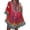 Red, variant on Casual Dresses for Women Plus Size Summer Dresses Womens V-neck Ethnic Style Printed Loose Top Skirt Red XXL