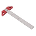 thumbnail image 1 of T Square Ruler, Metal Woodworking Scriber Metric Imperial Scale Accurate  for Drawing, 1 of 7