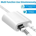 Lightning to Adapter, 2 in 1 Lightning to RJ45 LAN Network and