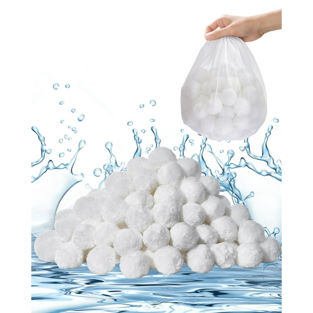 VEVOR Balles de Filtre pour Piscine pour Pompe de Filtration de Sable 1,5 Lb Réutilisables pour Piscine