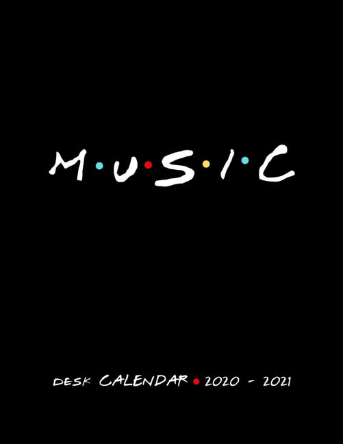 Music Desk Calendar 2020 2021 A MusicThemed Monthly Planner For