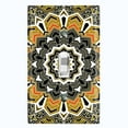 thumbnail image 1 of Metal Light Switch Plate Cover Mandala Orange Brown Flower Tile Pattern MDL058, 1 of 13