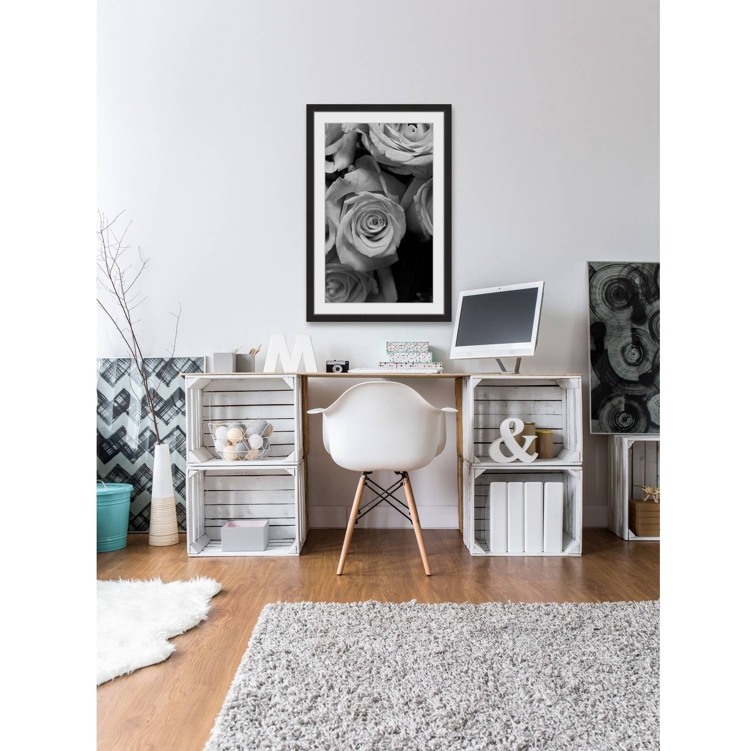 The Eyes of the Rose II Framed Painting Print