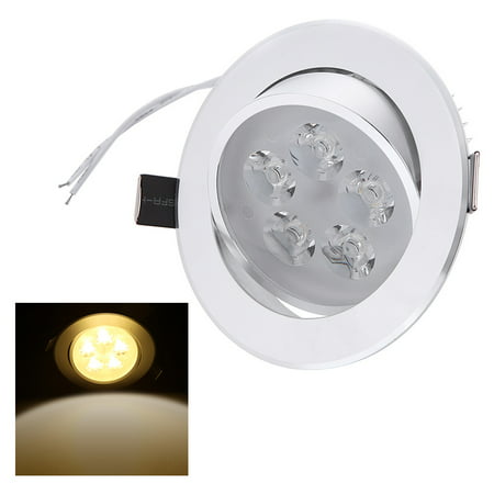 5*1W LED Recessed Ceiling Down Light Lamp Spotlight Indoor for Home Living Room Decoration Lighting with Driver