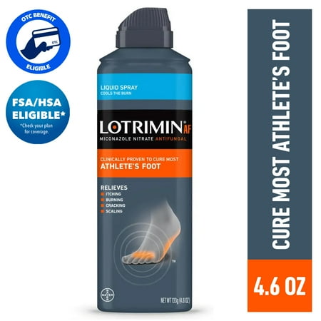 Lotrimin AF Athlete's Foot Liquid Spray, 4.6 Ounce Spray Can