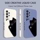 thumbnail image 3 of Funda De Teléfono De Gatos Lindos Para Samsung Galaxy A54 A34 A24 A14 A04 A04S A04E 4G 5G Silicona Líquida Con Patrón Lateral, 3 of 4