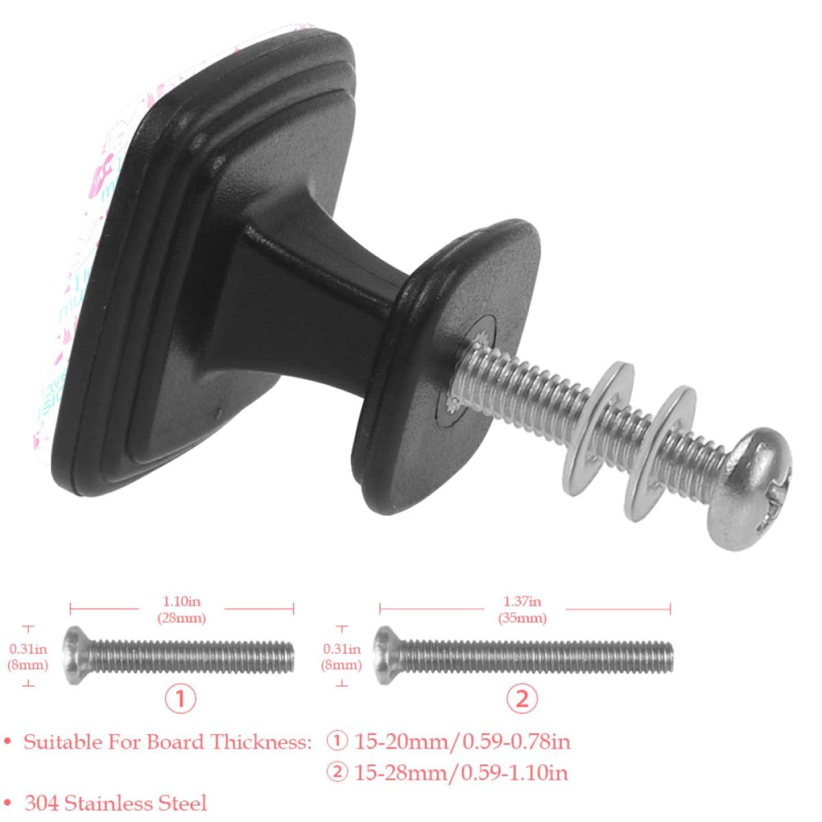 4 Pcs Square Cabinet Handle Cupboard Knob Drawer Pulls Handle I Love Music Guitar Drawer Knobs with Screws Furniture Decoration