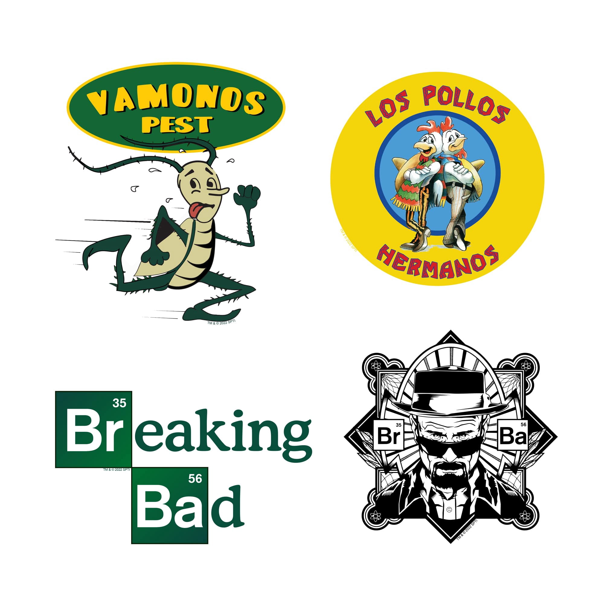 Breaking Bad 150 Count Vinyl Large Deluxe Stickers Variety Pack  Iconic TV Series Decals for Laptop, Water Bottle, Scrapbooking, Tablet, Indoor & Outdoor Use