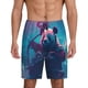 thumbnail image 1 of Fotbe DJ Panda Hot Air Balloon Pantalones Cortos de Pijama para Hombre, Ropa de Dormir, Pantalones de Pijama Cortos para Hombre-3X-Large, 1 of 6
