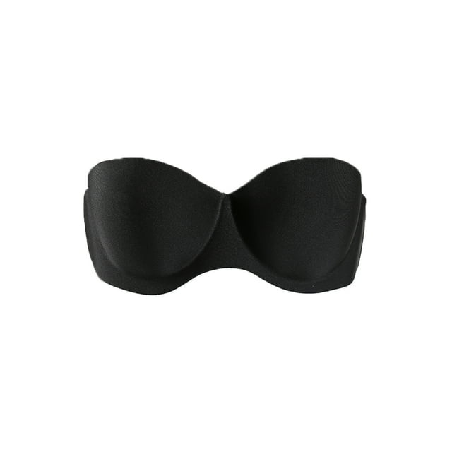 Sujetador con Aros uxcell Extensor Convertible Push Up Sin Tirantes Demi Cup para Mujer Negro 30A