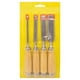 thumbnail image 2 of Juego Cincel Formon Gubia Carpintero Tallado Madera 4pzs, 2 of 2