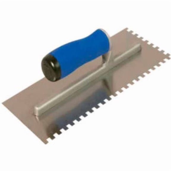 Bon Tool B607810 0.25 in. Square Notched Trowel Comfort Grip Handle