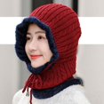 thumbnail image 5 of Zhaomeidaxi Winter Beanie Hats Scarf Set Thick Warm Slouchy Beanies Hat Knit Skull Cap Neck Warmer for Women, 5 of 8