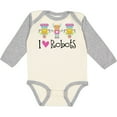 thumbnail image 3 of Inktastic Robot Lover Robotics Girls Long Sleeve Baby Bodysuit, 3 of 5