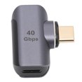thumbnail image 1 of Adaptador Magnético De ángulo Recto USB C A C, Adaptador Magnético Compacto De Aleación De Aluminio De 40 Gbps 8K Tipo C Para Dispositivos De Interfaz Tipo C, 1 of 7