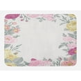 thumbnail image 1 of Shabby Chic Bath Mat, Garden of Wild Roses Framework Vintage Style Colorful Botanical Illustration, Non-Slip Plush Mat Bathroom Kitchen Laundry Room Decor, 29.5 X 17.5 Inches, Multicolor, Ambesonne, 1 of 2