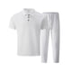 thumbnail image 2 of Ceisia Men's Slim Fit Ribbed Texture Polo Shirt & Pants Set | Summer Casual Two-Piece Outfit Gifts, 2 of 9