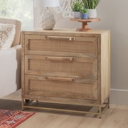 Powell Janie Rattan Cabinet Three Drawers