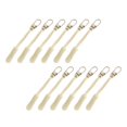 thumbnail image 1 of veasfak 12 Pcs Tirettes de Fermeture Éclair Cordon Durable Rallonge pour Bagage Blanc Doré, 1 of 9