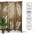 thumbnail image 4 of Fionafurn 6 Panel Room Divider,Carved Lacquer Privacy Screens, 67in(H) Brown, 4 of 8