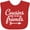Red, variant on Inktastic Cousins Make the Best Friends with Arrow Boys or Girls Baby Bib