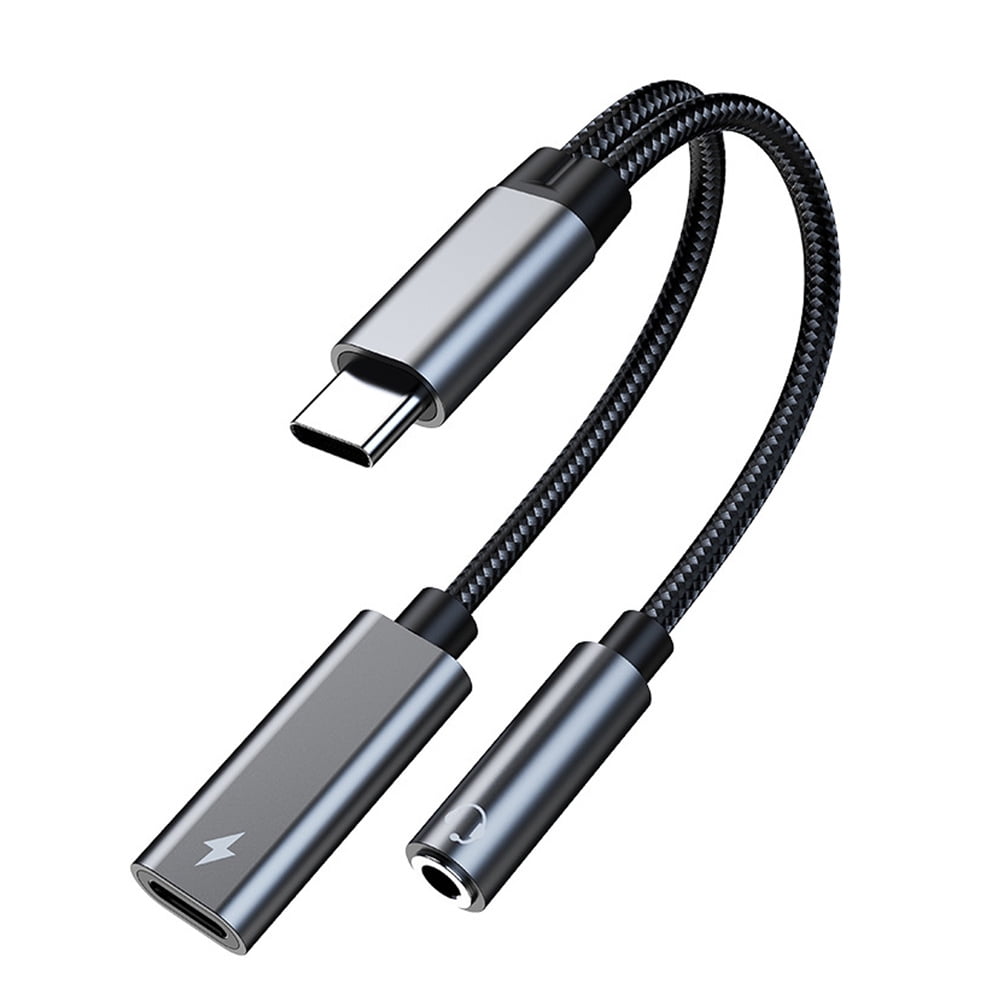 Listen and charge at the same time for just $14 with this 2-in-1 USB-C  headphone jack adapter - CNET