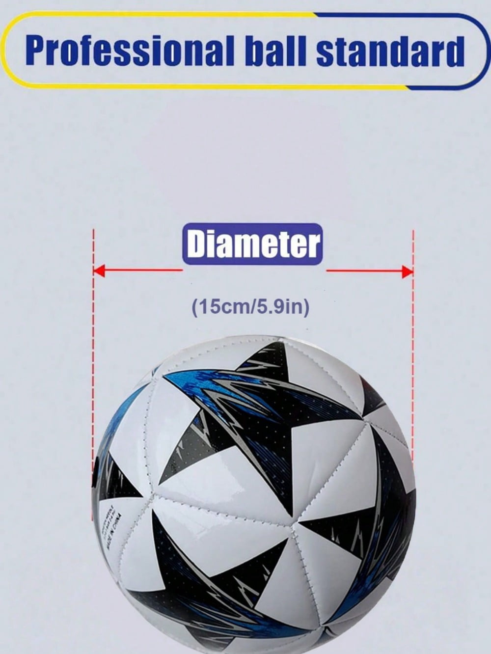 Size 2 Star Design Soccer Ball, White/Green, 1 Pack