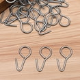 100 Pcs Metal Hook Headrest Cover Hooks Headrest Cover Fixing Hooks Car