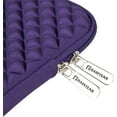 thumbnail image 6 of RAINYEAR 11 Inch Laptop Sleeve Diamond Foam Shock Resistant Neoprene Case Fluffy Lining Cover Carrying Bag Compatible with 11.6 MacBook Air Surface for 11" Chromebook Computer Tablet Notebook(Purple), 6 of 7
