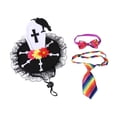 thumbnail image 2 of Halloween Pet Collar Hat Bow Tie Set Modeling Cat Dog Festive Transformation Set, 2 of 7