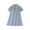 Blue, variant on Hrsba Kids Summer Dress,Casual Dress for Girls,Summer New Children's Solid Color Short Sleeve Dress With Collar Casual Daily Stretch Skirt