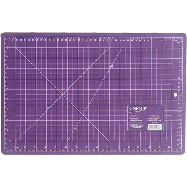 UNIQUE Double Sided Cutting Mat, 12" x 18" (30 x 45 cm), Self-Healing