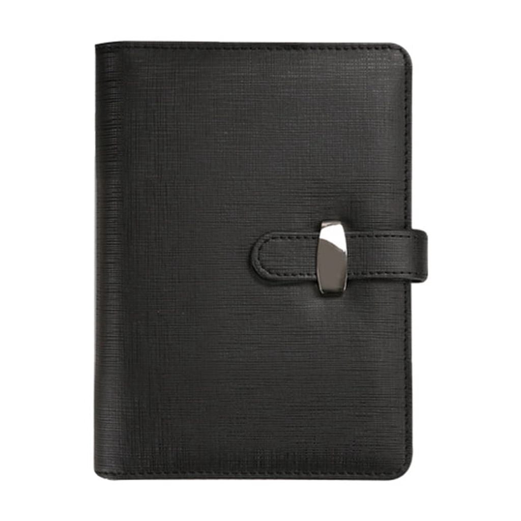 Refillable Notebook Hardcover Journal With 6 Rings PU Leather Binder Covers