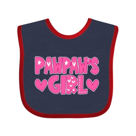 

Inktastic Pawpaw s Girl Gift Gift Baby Girl Bib