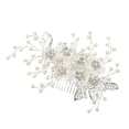 thumbnail image 3 of Impresionantes Pers Nupciales Peinera Peinera Barrette Cóctel Pinza Headwear Sunnimix Elegante peine para el cabello de perlas, 3 of 8