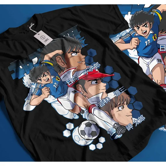 Reprint Rare Camiseta Supercampeones T-shirt Oliver Capitan Tsubasa New py Anime Equipo 260