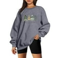 thumbnail image 2 of Women's Christmas Sweatshirts Merry Xmas Graphic Printed Sweaters Long Sleeve Crew Neck Blouses Casual Happy Holiday Shirts Pullover Top, 2 of 4