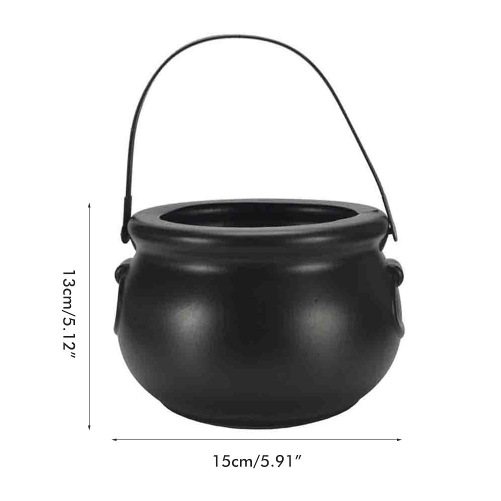 Witch Cauldron Adult Black 15cm High Witch Cauldron Adult Black 15cm High